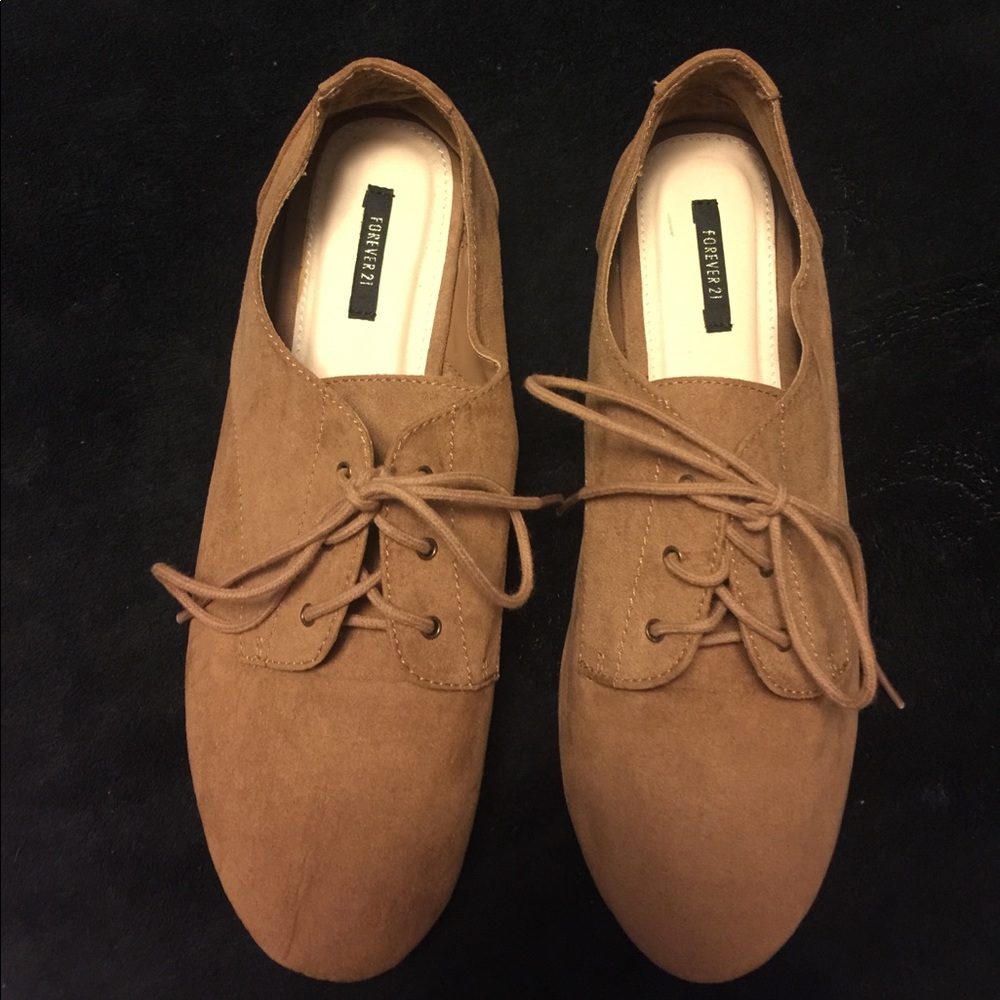 Forever 21 Tan Oxford Shoes